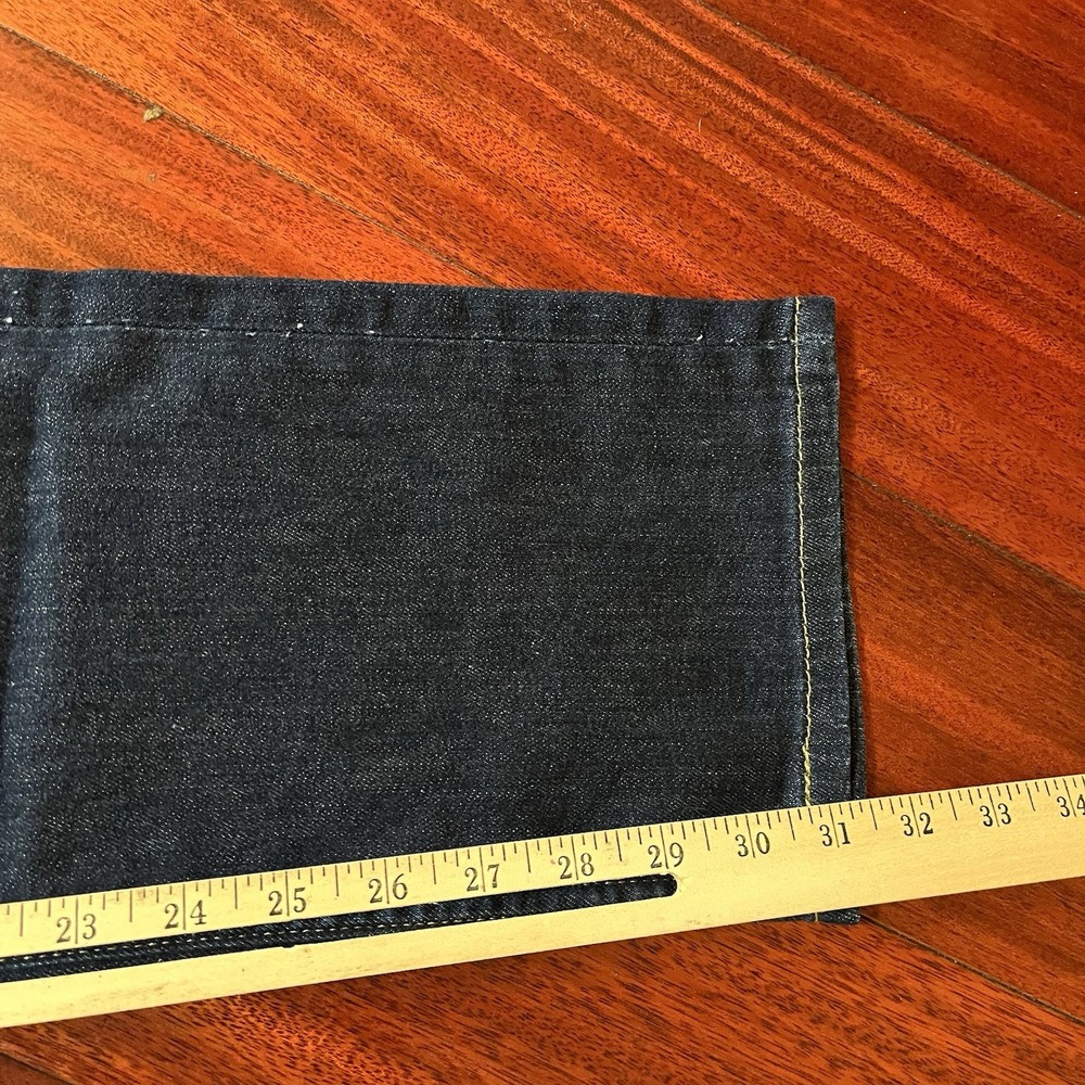 Levis Jeans Mens 29x32 (32x31) Blue Dark Wash 513 Slim Straight Work Casual - Picture 8 of 10
